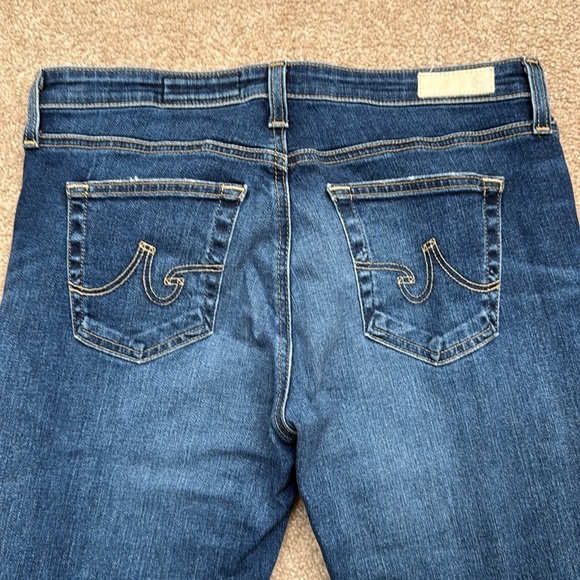 Adriano Goldschmied The Legging Ankle Mid Rise Skinny Raw Hem Jeans Size 29 - Picture 5 of 10